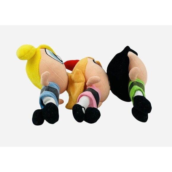 RARE Vintage 1999 Warner Brothers Studio Store PowerPuff Girls Plush Set 3 HTF - Picture 5 of 11